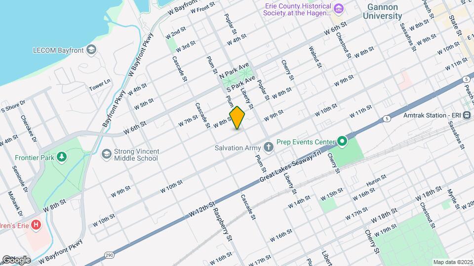916 W 9th St Mapa y Detalles de la Ubicación