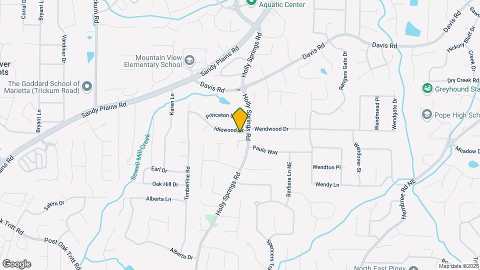 2830 Idlewood Dr Map and Location Details