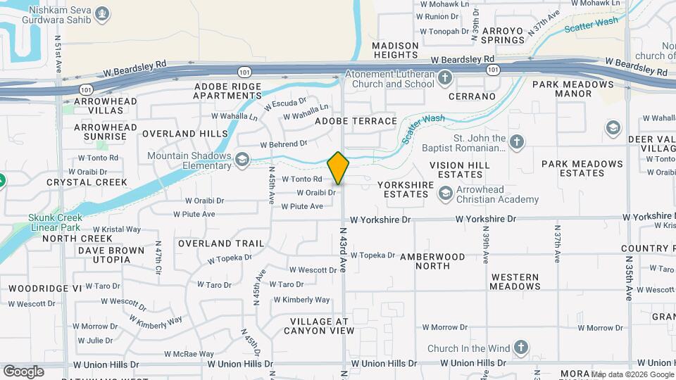 19601 N 43rd Dr Map and Location Details