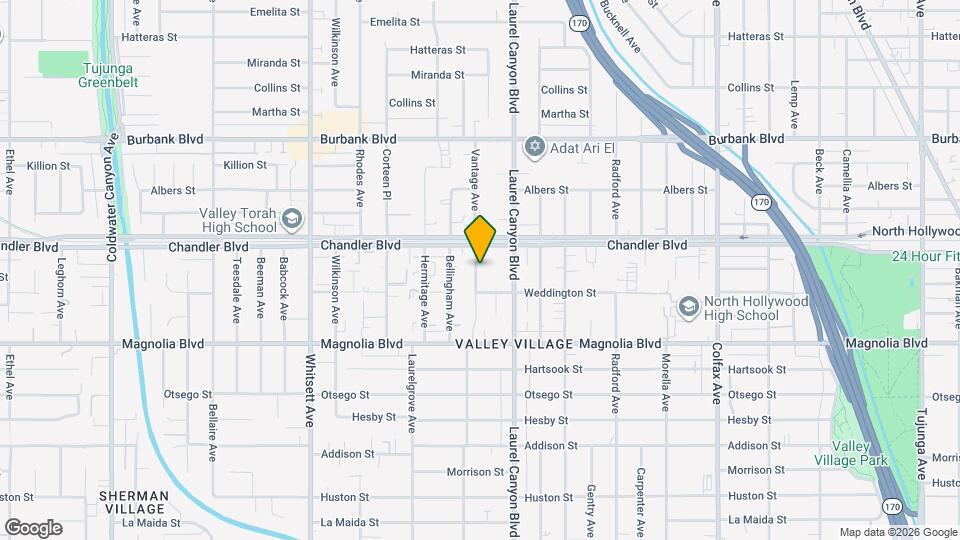 5324 Vantage Ave Mapa y Detalles de la Ubicación