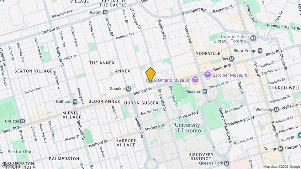 284 Bloor St W, Unit 206 Map and Location Details
