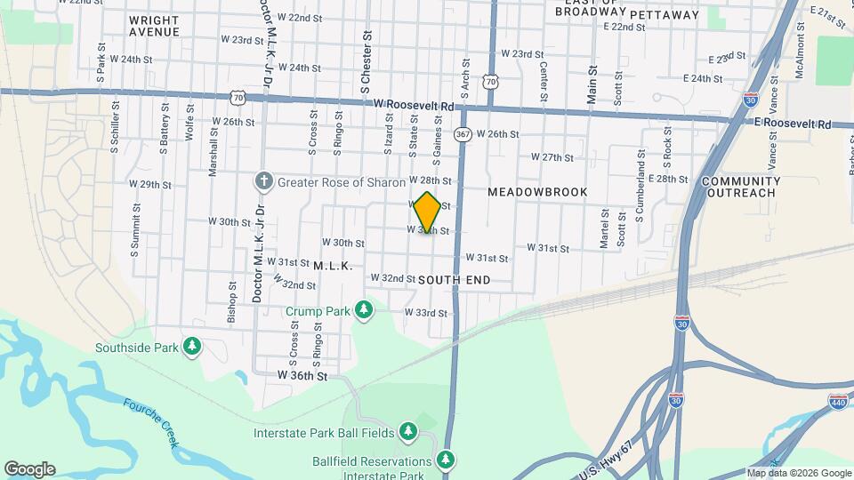3008 S Gaines St Map and Location Details