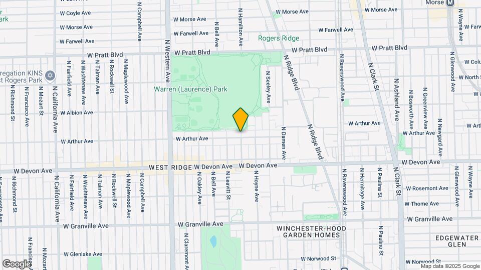 6510 N Hamilton Ave Map and Location Details