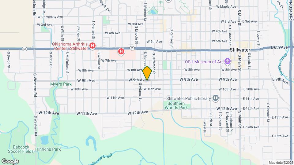 1013 W 9th Ave Map and Location Details