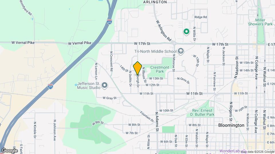 901 N Lindbergh Dr Map and Location Details