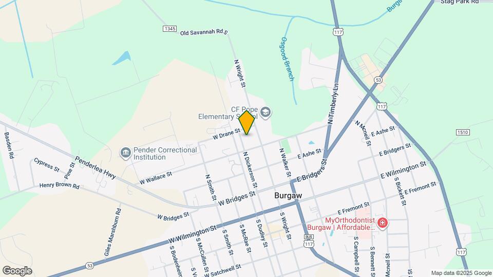 406 N Dickerson St Map and Location Details