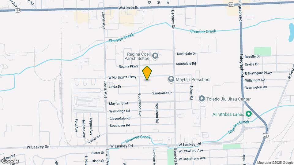 650 Linda Dr Map and Location Details