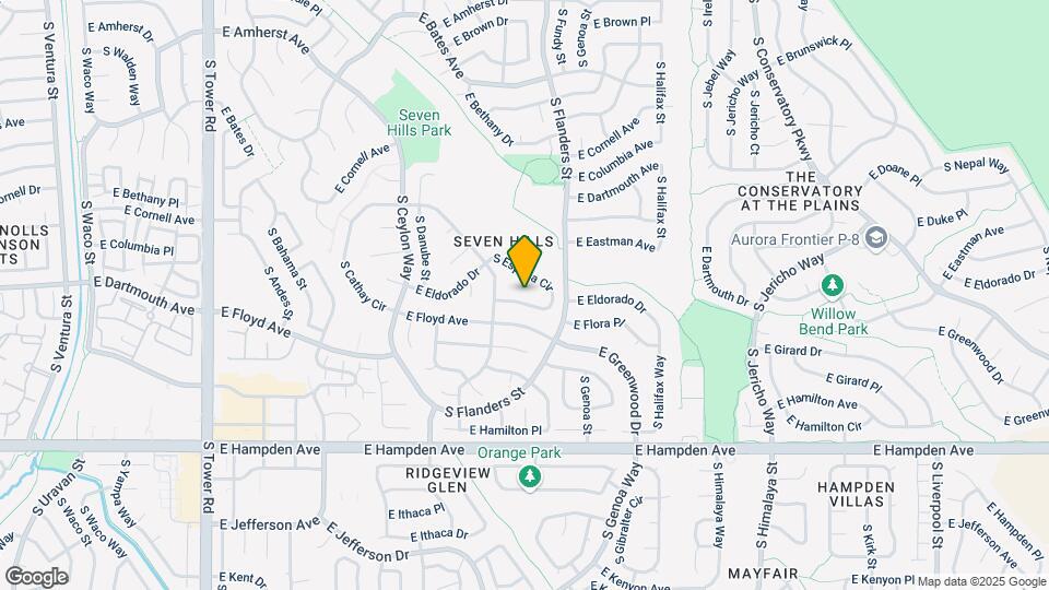 3289 S Espana Cir Map and Location Details