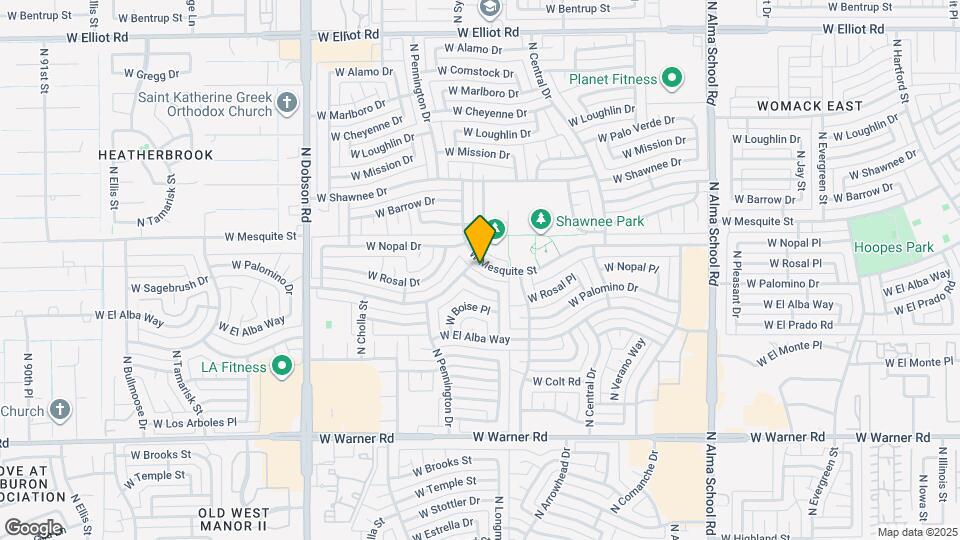 1511 W Mesquite St Map and Location Details