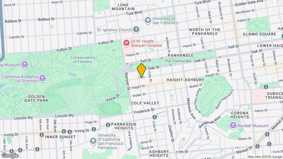 1895 Page St Map and Location Details