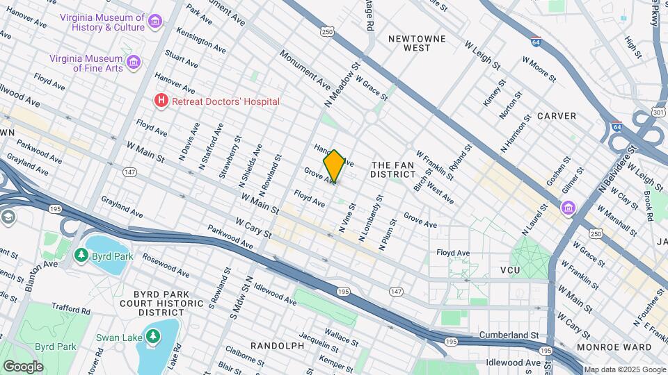 1801 Grove Ave Map and Location Details