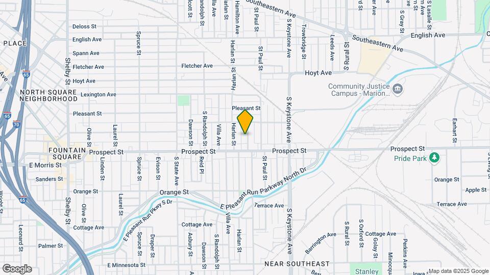 1036 Churchman Ave Map and Location Details