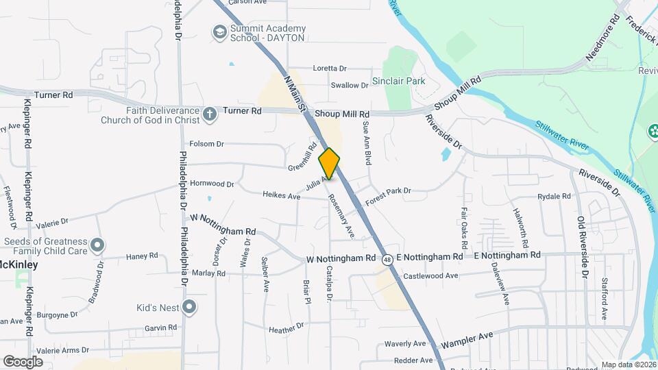 4616 Catalpa Dr. Map and Location Details