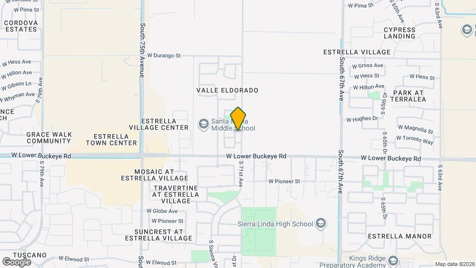 2607 S 71st Dr Mapa y Detalles de la Ubicación