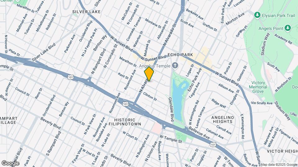 806 N Alvarado St Map and Location Details
