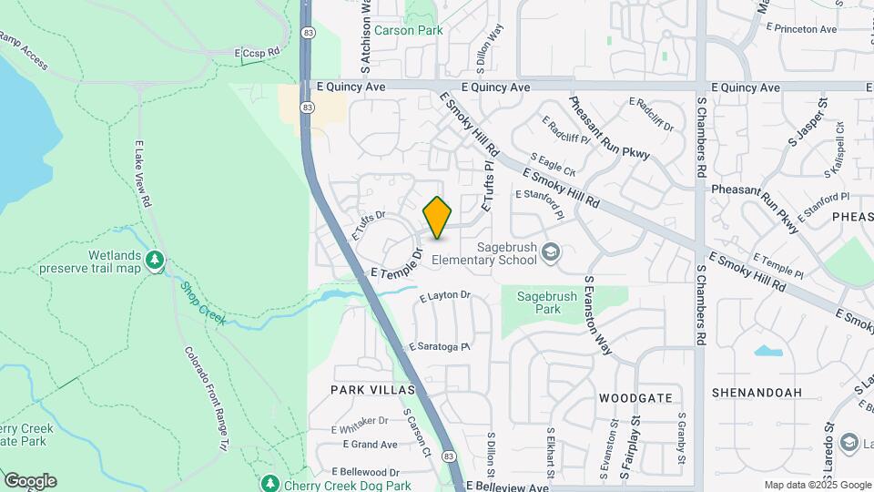 14282 E Tufts Pl, Unit Q11 Mapa y Detalles de la Ubicación