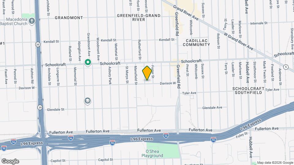 13500 Rutherford St Map and Location Details