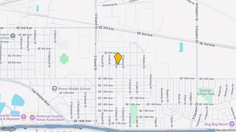 801 S Dallas St Map and Location Details