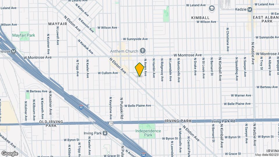 4237 N Springfield Ave Mapa y Detalles de la Ubicación