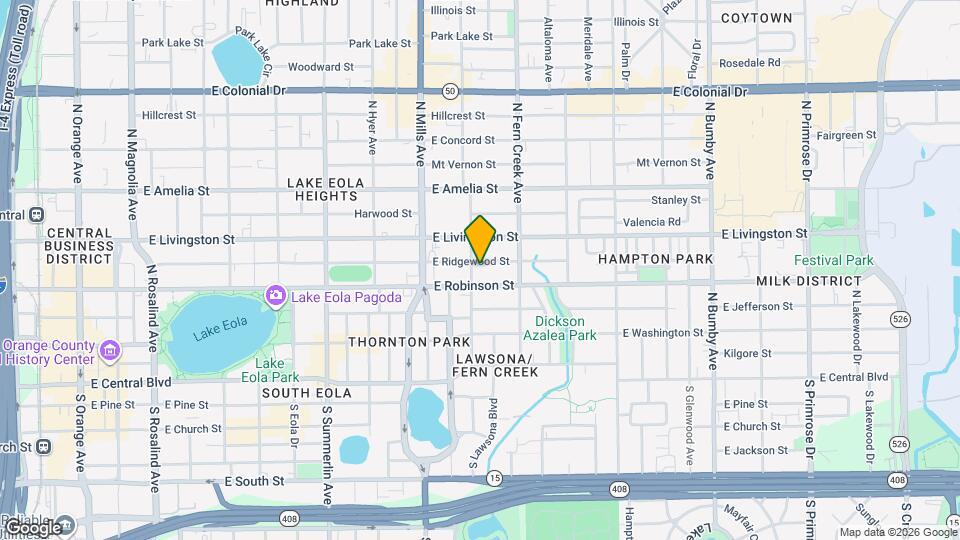 1408 E Ridgewood St Map and Location Details