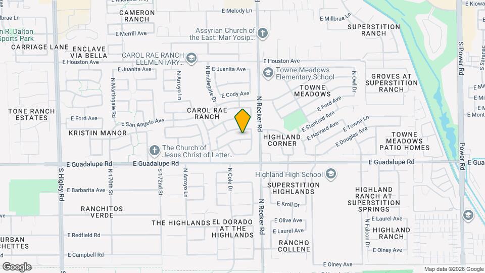 3930 E Harvard Ave Map and Location Details
