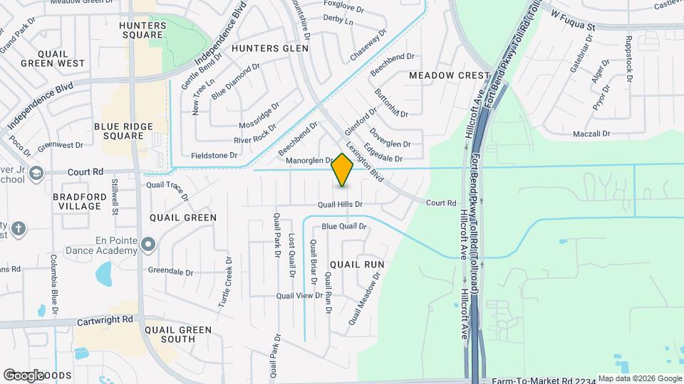 16326 Quail Pl Dr Map and Location Details