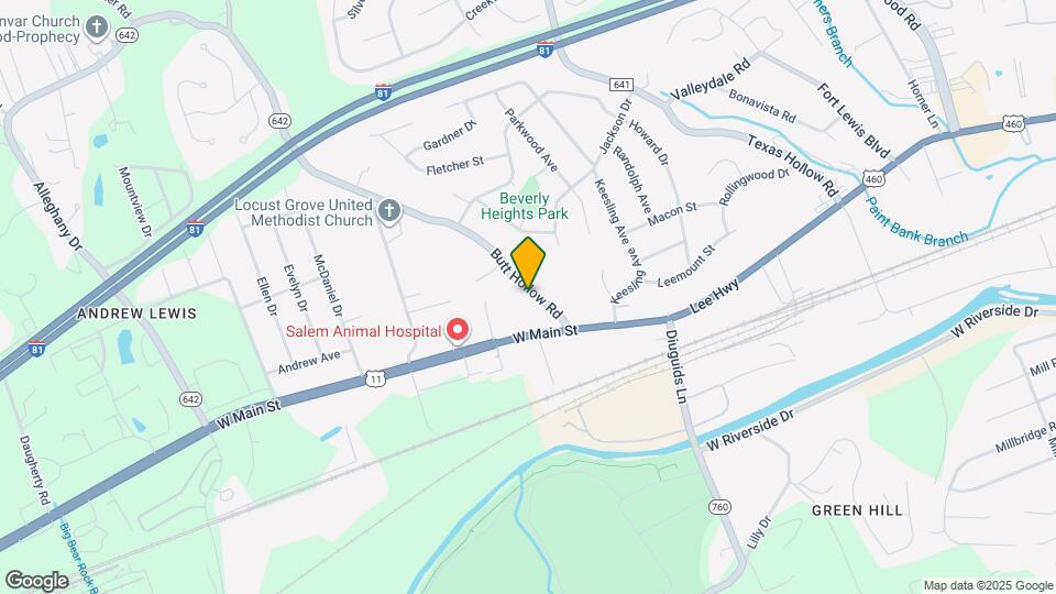 121 Butt Hollow Rd Map and Location Details