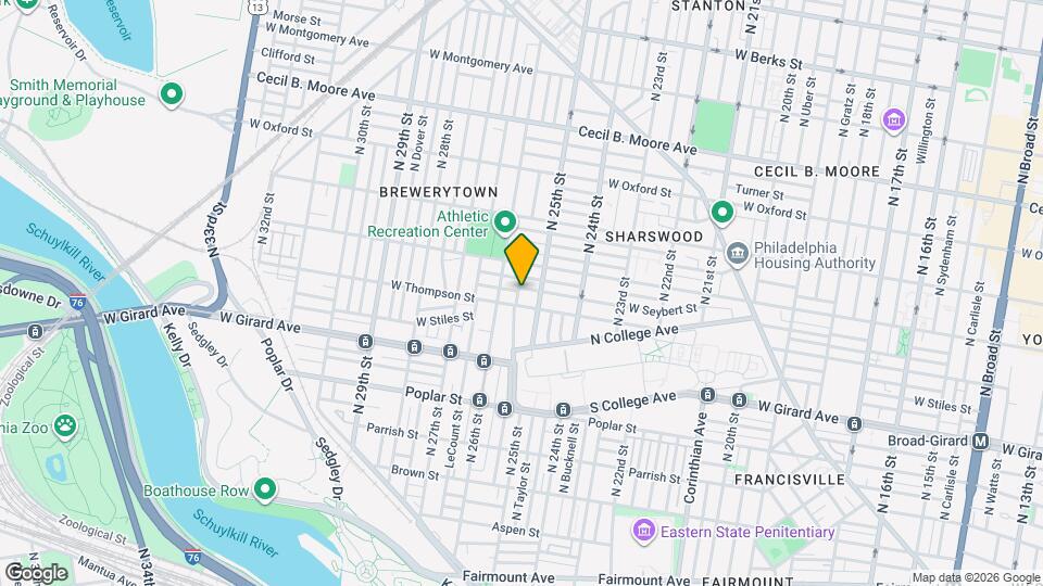 2516 W Seybert St Mapa y Detalles de la Ubicación