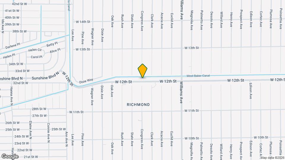 1416-1418 W 12th St Map and Location Details