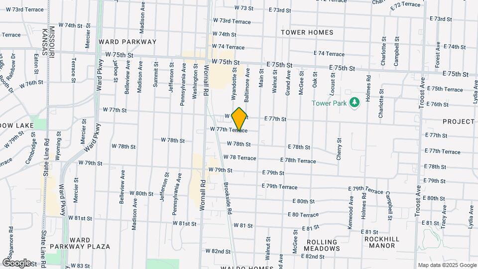 111 W 77th Ter Mapa y Detalles de la Ubicación