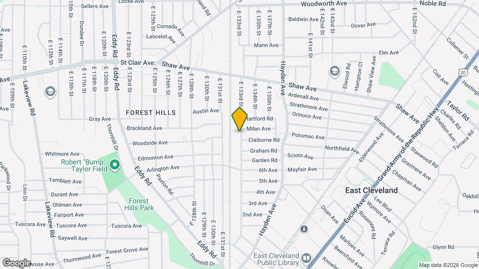 1534 E 133rd St Map and Location Details