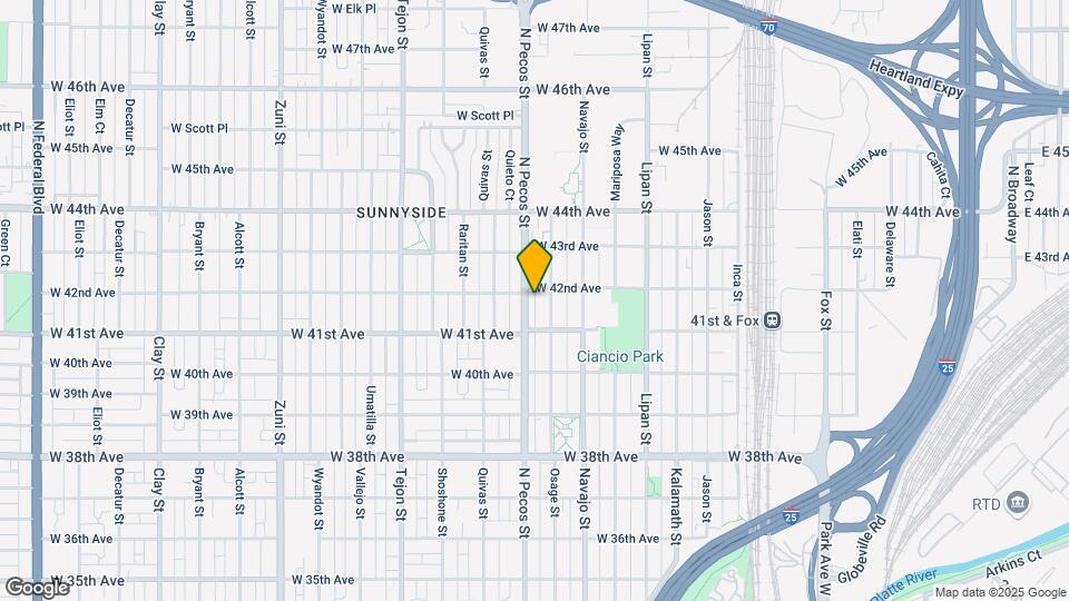 4170 N Pecos St Map and Location Details