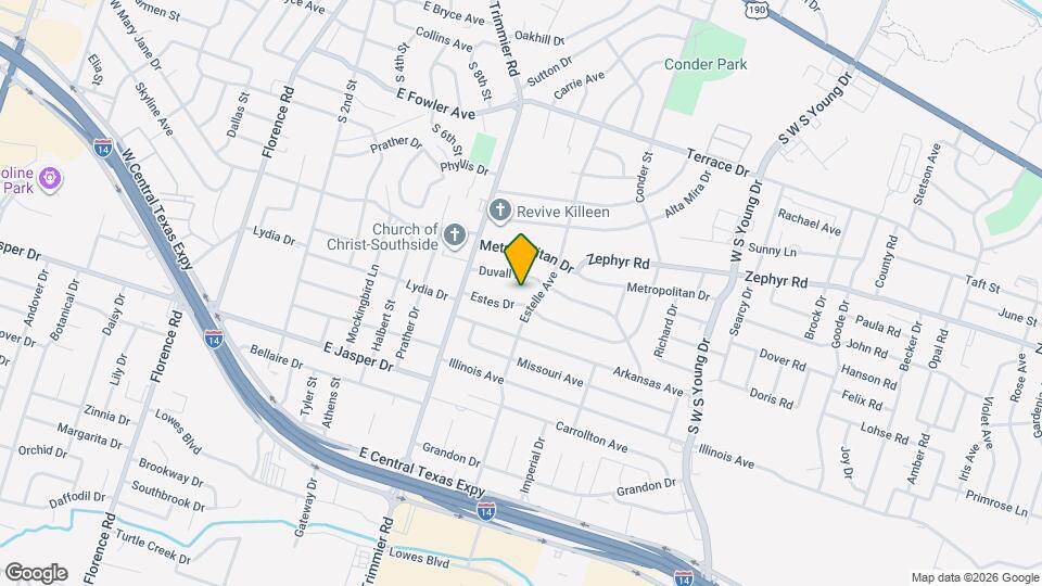 1108 Duvall Dr Map and Location Details