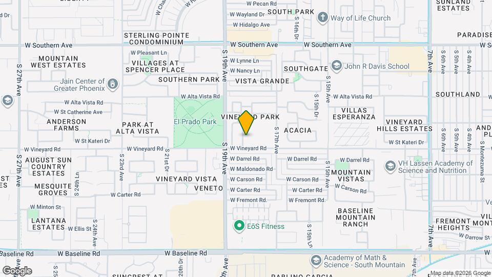 6629 S 18th Dr Map and Location Details