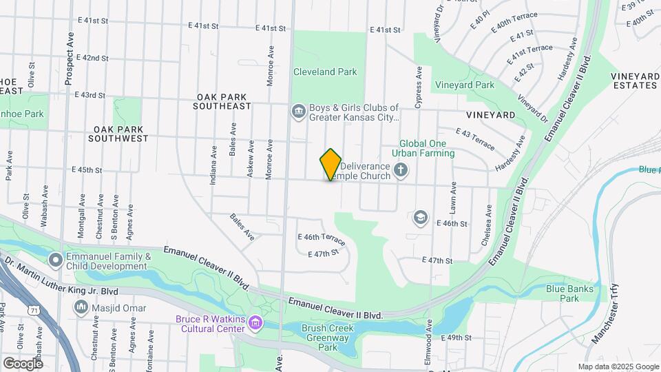 4007 E 45th St Map and Location Details