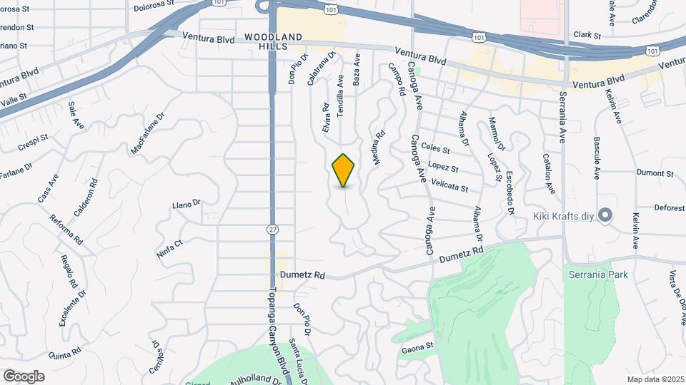 5063 Tendilla Ave Map and Location Details