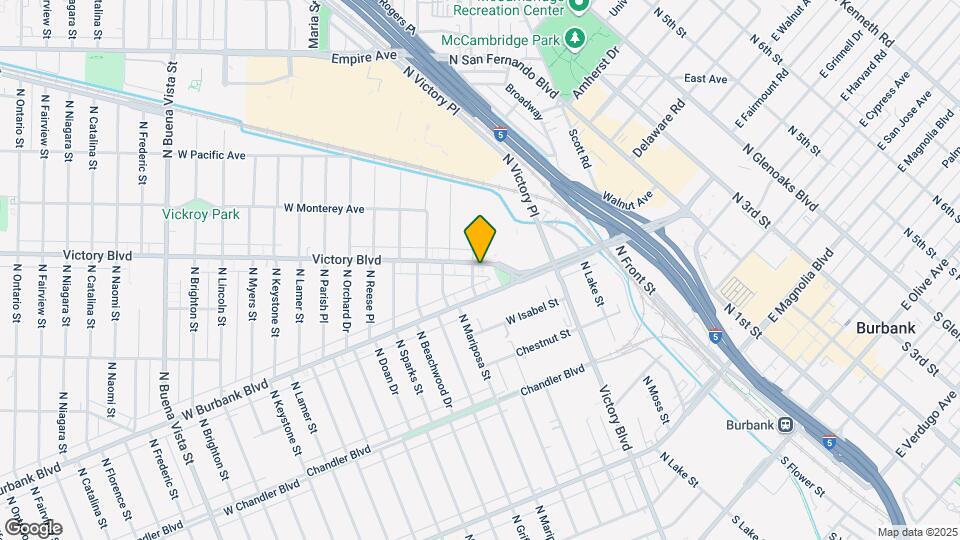 1114 W Victory Blvd Map and Location Details