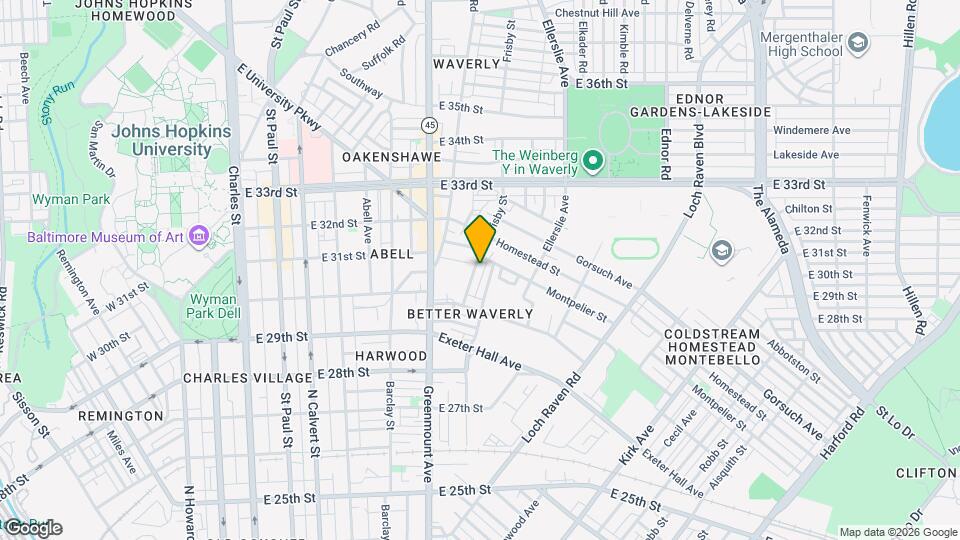 3035 Frisby St Map and Location Details