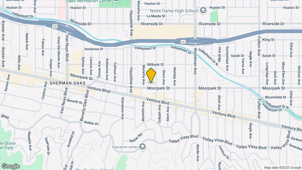 13951 Moorpark St Mapa y Detalles de la Ubicación