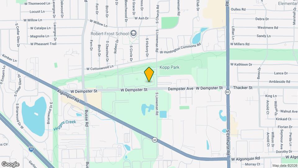 728 Dempster St, Unit H109 Map and Location Details