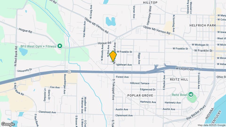 3501 Igleheart Ave Map and Location Details