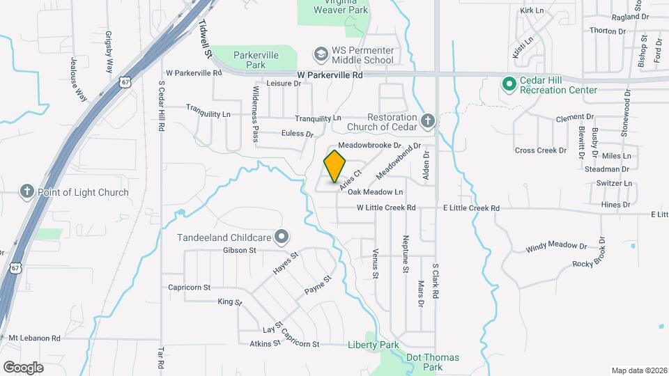 317 Oak Meadow Ln Map and Location Details