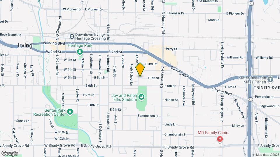 808 E 5th St Map and Location Details