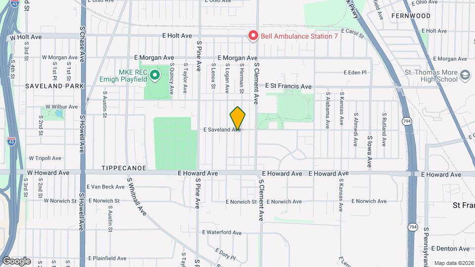 3751 S Herman St Map and Location Details