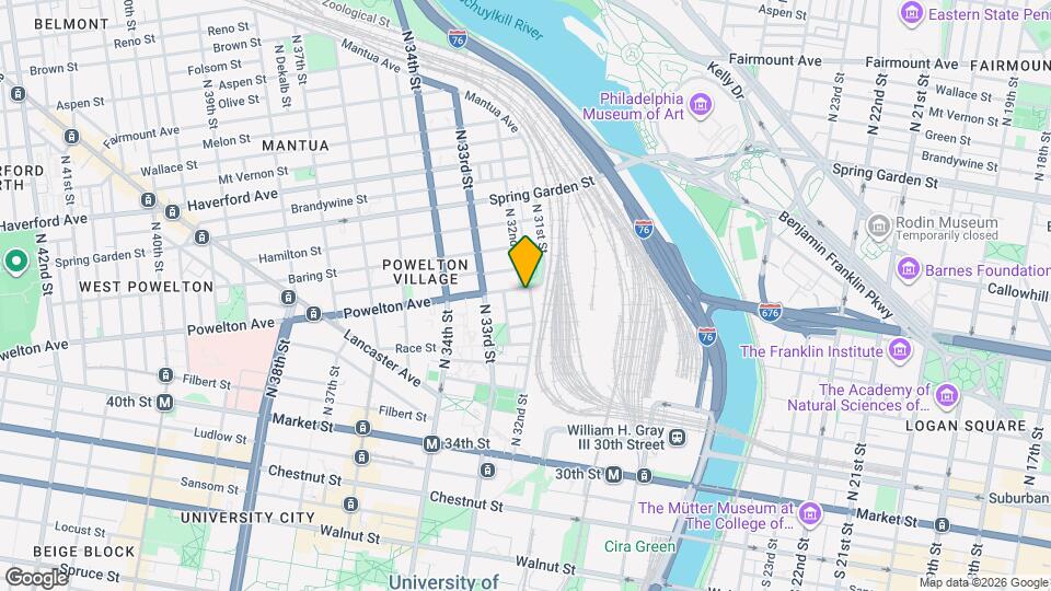 3202 Powelton Ave Map and Location Details