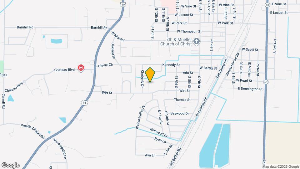 1403 S 12th St Map and Location Details