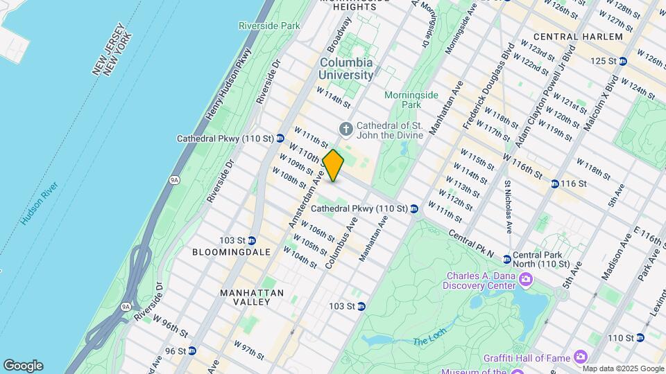 136 W 109th St Mapa y Detalles de la Ubicación