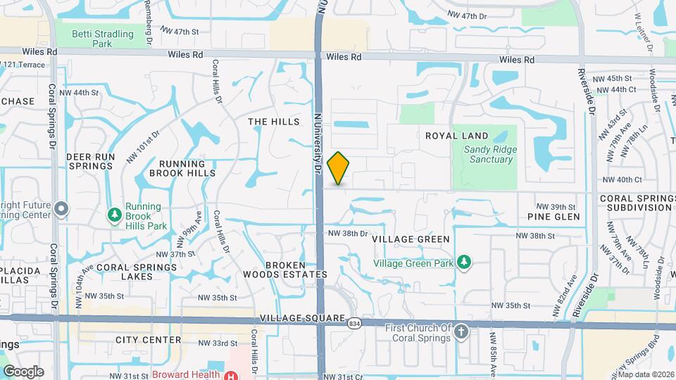 9180 NW 40th St Map and Location Details