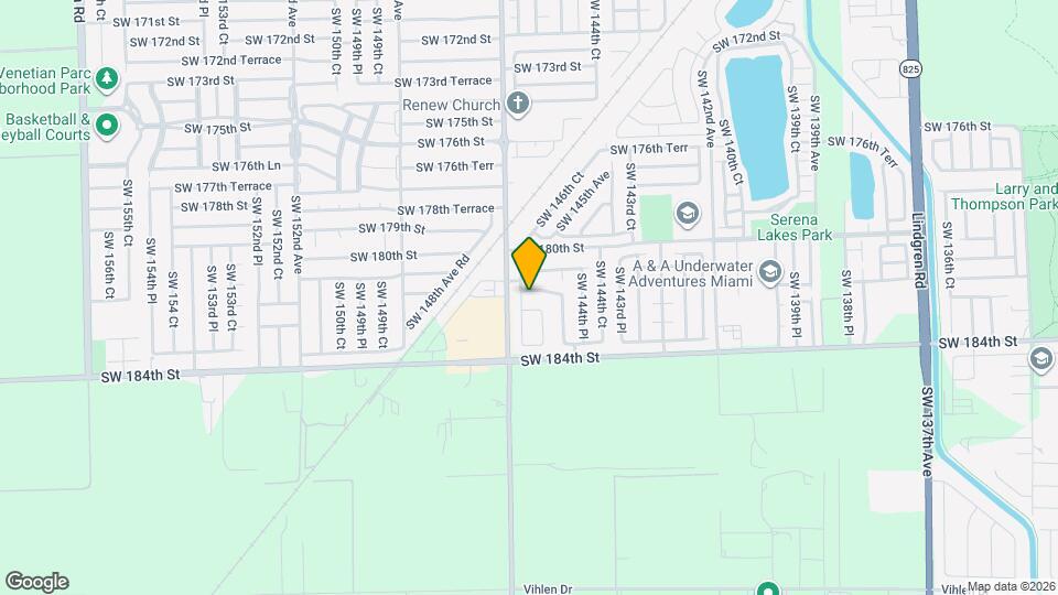 14624 SW 181st Terrace Map and Location Details