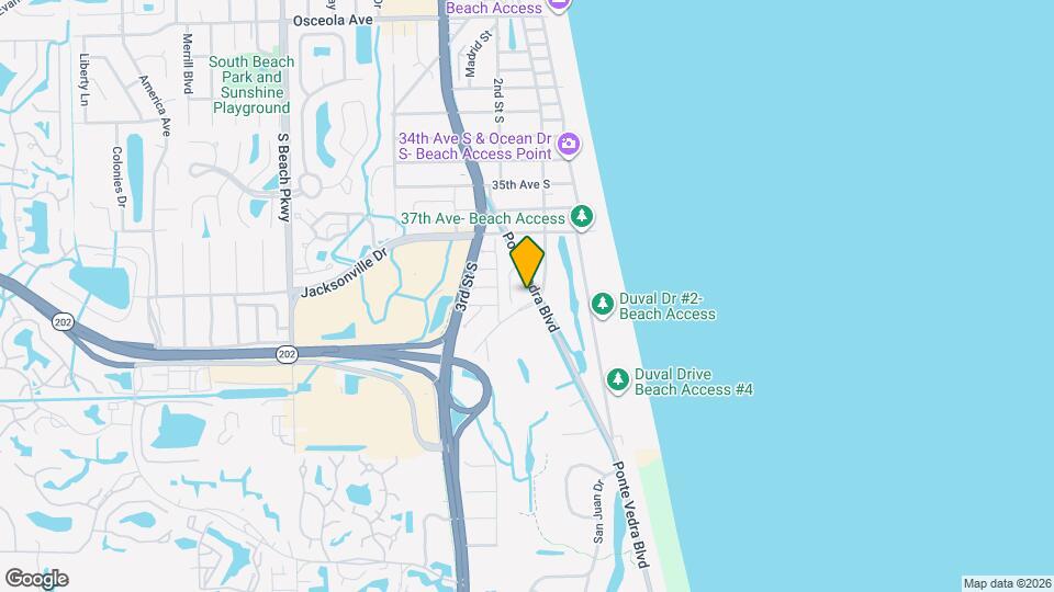 3976 Ponte Vedra Blvd, Unit SI FL3-ID1578455P Mapa y Detalles de la Ubicación